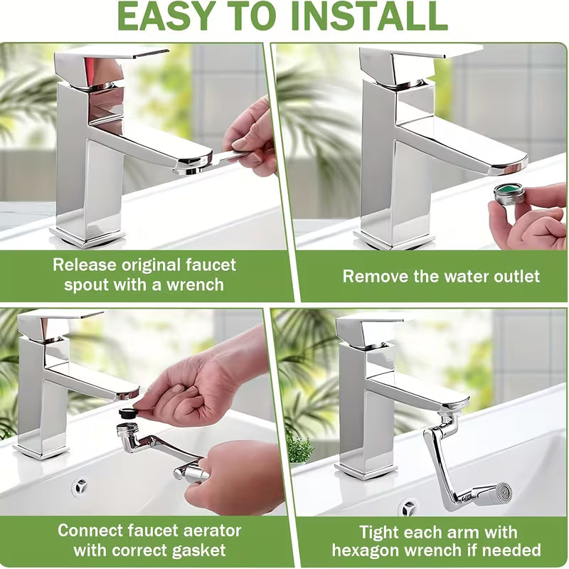 FlexFlow™ 1440° Rotating Faucet Extender