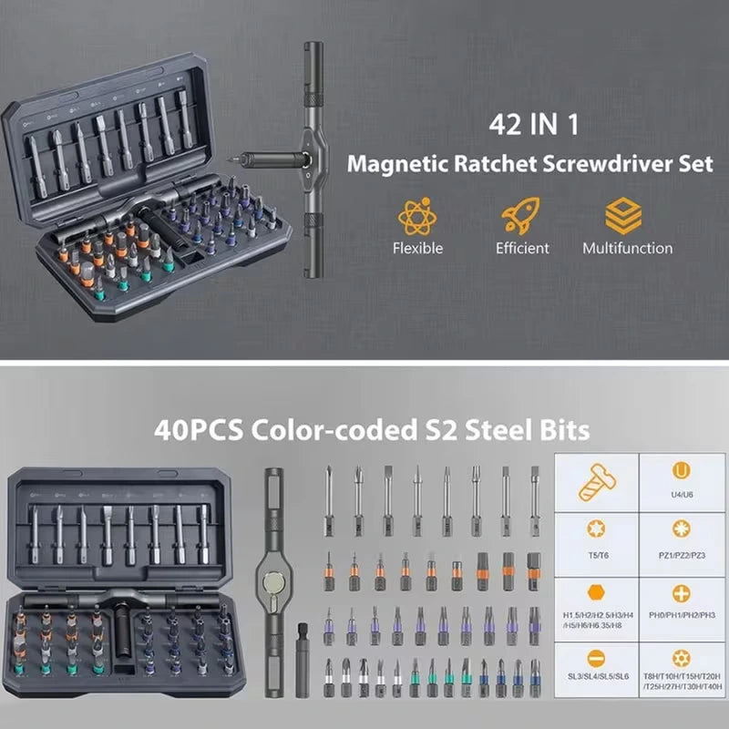 ProRatchet™ 42-in-1 Screwdriver Kit